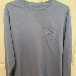 Vinyard Vines Mens long Sleeve Crew Neck Whale Logo t-shirt  Size L
